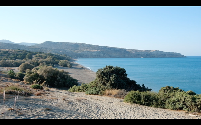Der Strand von Kommos, Filmstill 'The Logistics of Paradise', (c) Paula Hildebrandt